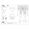 Unique hanging lights Sollux Lighting Chandelier EDISON 5 black