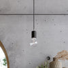 Ceiling lamp for kitchen Sollux Lighting Chandelier EDISON 7 black
