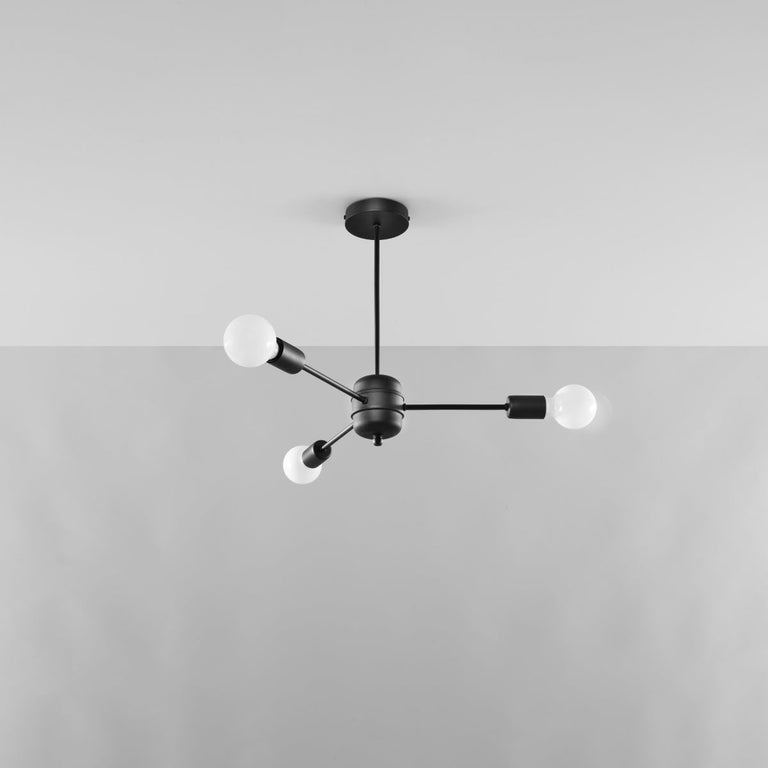 Sollux Lighting Chandelier LANGO 3 Black