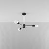 Minimalist chandelier light perfect for loft-style spaces
