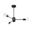 Black modern chandeliers for kitchen island lighting

