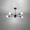 Industrial pendant light fixture for living room