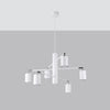 Island lighting Sollux Lighting Chandelier LEMMI 6 White.
