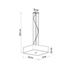 Sollux Lighting Chandelier LOKKO 55 Black hanging lights for kitchen