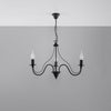 Elegant chandeliers Sollux Lighting Chandelier MINERWA  3 black
