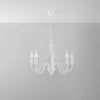 Elegant Sollux Lighting Chandelier MINERWA 5 White enhancing home decor