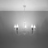 Classic Sollux Lighting Chandelier MINERWA 5 White perfect for modern interiors