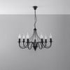 Elegant chandeliers Sollux Lighting Chandelier MINERWA 7 black