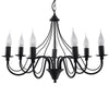 Chandelier light Sollux Lightin Chandelier MINERWA 7 black