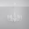 Sollux Lighting Chandelier MINERW  7 White featuring candle-inspired design