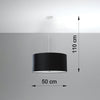 Ceiling lamps for kitchen Sollux Lighting Chandelier OTTO 50 black