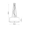 Stylish chandelier light, Sollux Lighting Chandelier OTTO 60
Chandelier OTTO 60 black