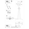 Hanging lights, Sollux Lighting Chandelier OTTO 60 black