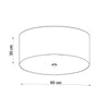 Bedroom chandelier, Sollux Lighting Chandelier OTTO 60 white