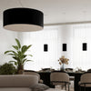 Sleek and refined finish enhances room ambiance Chandelier OTTO 70 black