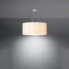 Chandelier OTTO 70 white Classic round pendant light for traditional decor

