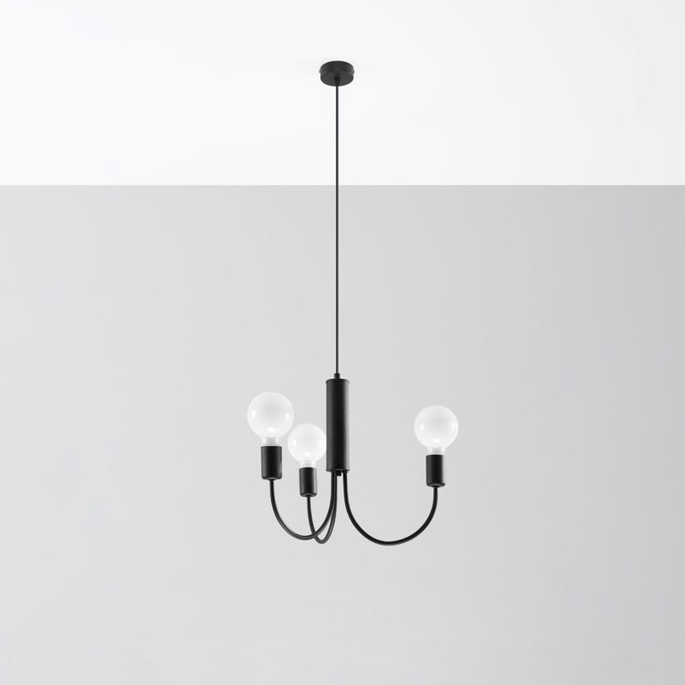 Sollux Lighting Chandelier PICCOLO 3 Black