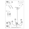 Hanging lights Sollux Lighting Chandelier PICCOLO 3 black