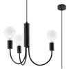 Modern chandelier Sollux Lighting Chandelier PICCOLO 3 black