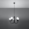 Ceiling lamps for kitchen Sollux Lighting Chandelier PICCOLO 5 Black
