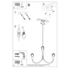 Hanging lights Sollux Lighting Chandelier PICCOLO 5 Black
