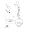 Pendant light fitting Sollux Lighting Chandelier REFLEXION 50 white