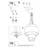 Pendant light fitting Sollux Lighting Chandelier REFLEXION 80 white