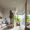 Elegant ceiling lamps Sollux Lighting Chandelier REFLEXION 80 white