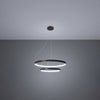 Pendant light Sollux Lighting Chandelier RIO 2 55/78 Black LED
