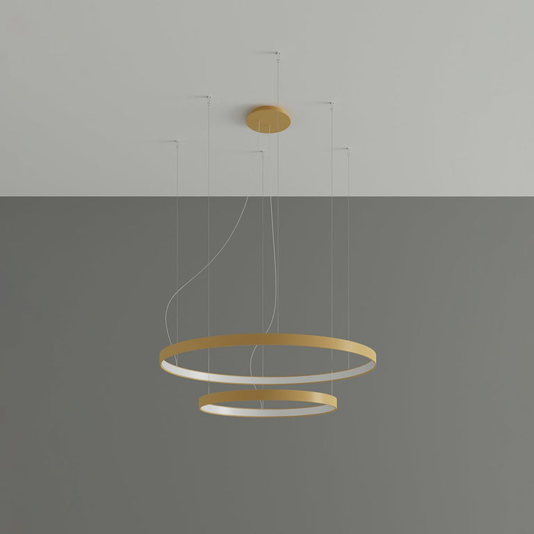 Sollux Lighting Chandelier RIO 2 55/78 Golden LED 3000K