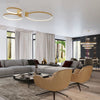 Sleek black chandelier Sollux Lighting Chandelier RIO 2 55/78 golden LED 3000K