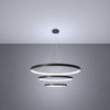 Modern lighting for high-end decor Chandelier RIO 3 55/78/110 black LED 4000K