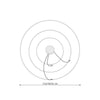 Pendant ceiling light Sollux Lighting Chandelier RIO 3 55/78/110 white LED 3000K