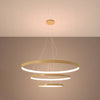 Golden hanging lights Sollux Lighting Chandelier RIO 3 LED
