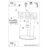 Modern chandelier light Sollux Lighting Chandelier RIO 55 golden LED 3000K