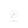 Ceiling light fixture Sollux Lighting Chandelier RIO 55 golden LED 4000K