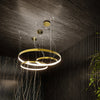 Stylish Sollux RIO 78 LED Pendant Light Polished Gold 3000K
