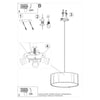 Chandelier light Sollux Lighting Chandelier ROLLO 45