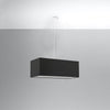 Stylish Sollux Lighting Chandelier SANTA BIS 80 Black pendant ceiling light
