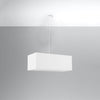 Elegant Sollux Lighting Chandelier SANTA BIS 80 White for bedrooms
