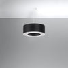Elegant black pendant ceiling light Sollux Lighting SATURNO 50