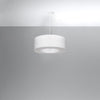 Elegant white pendant ceiling light Sollux Lighting SATURNO 50
