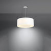 Contemporary white chandelier Sollux Lighting SATURNO 50
