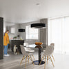Unique Sollux Lighting Chandelier SATURNO 90 Black for traditional and modern rooms