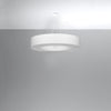 Stylish Sollux Lighting Chandelier SATURNO 90 White illuminating modern spaces