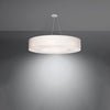 Sollux Lighting Chandelier SATURNO 90 White with unique round design
