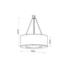 Elegant Sollux Lighting Chandelier SATURNO 90 White for contemporary decor