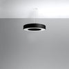 Ceiling light fixture Sollux Lighting Chandelier SATURNO SLIM 50 black