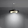 Chandelier SATURNO SLIM 50 black for minimalistic rooms