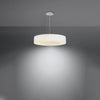 Chandelier SATURNO SLIM 50 white for minimalistic rooms
